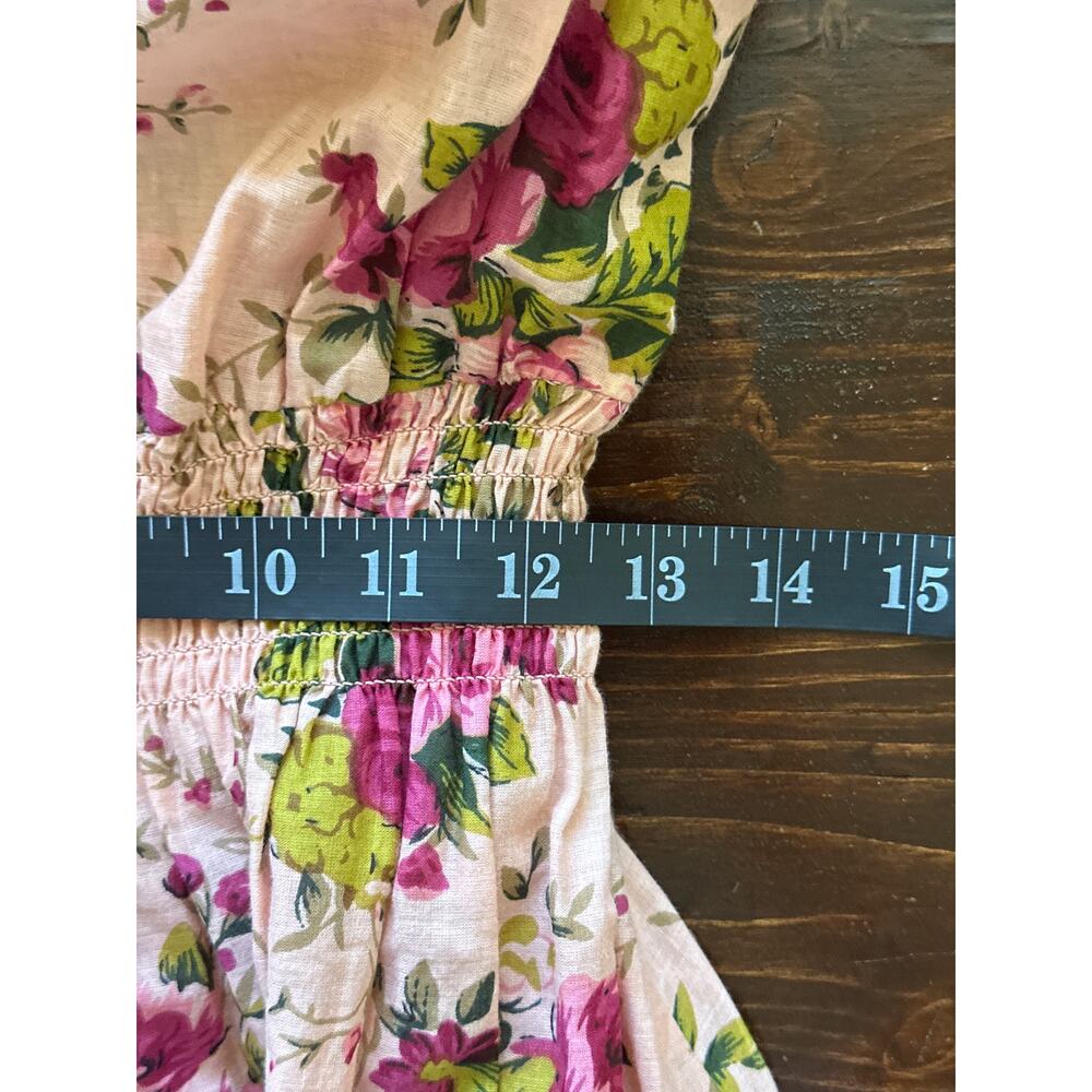 Aratta Silent Journey Artisan Maxi Floral Dress XS Pink Coquette Cottagecore - Picture 14 of 16